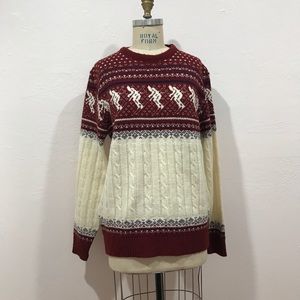 Red & White Jantzen Sweater